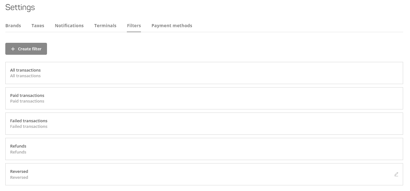 Account management screenshot